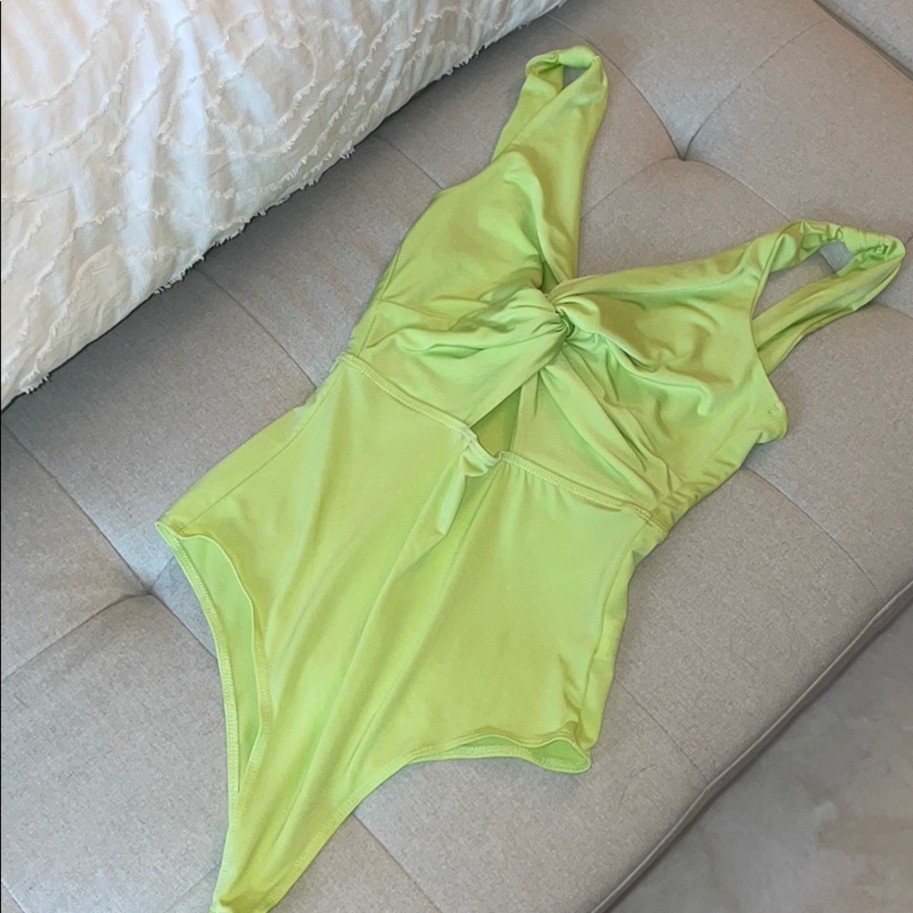 Lime green bodysuit